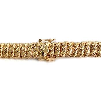 Collier d'occasion or 750 jaune maille américaine