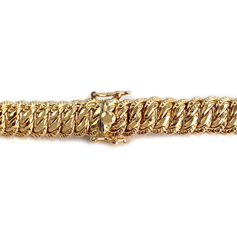 Collier d'occasion or 750 jaune maille américaine - vue 3