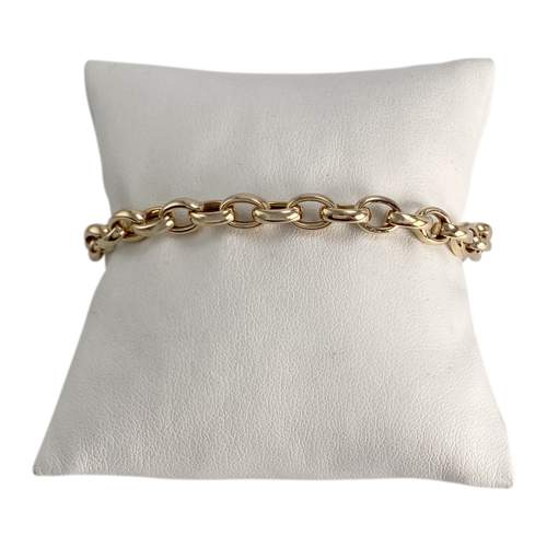 Bracelet d'occasion or 375 jaune maille jaseron