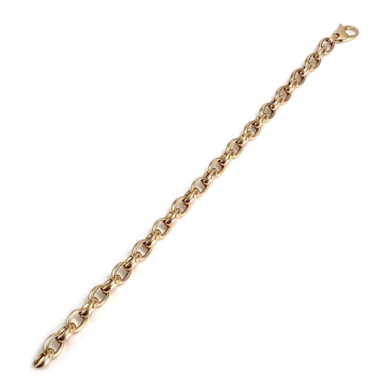 Bracelet d'occasion or 375 jaune maille jaseron - vue 2