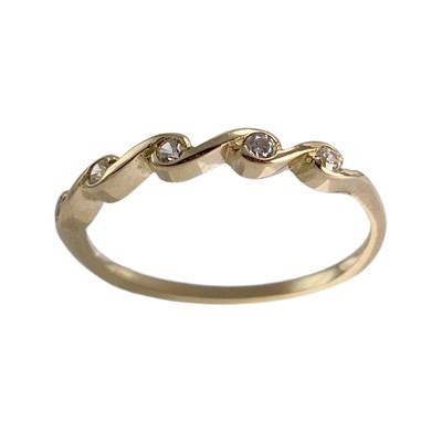 Bague d'occasion or 750 jaunezirconias - vue 1