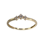 Bague d'occasion or 750 jaunezirconias - vue 1