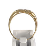 Bague d'occasion or 750  2 tons diamant - vue 3