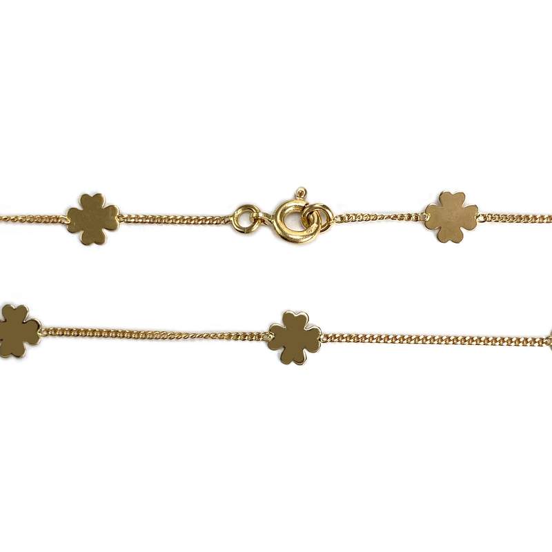 Collier d'occasion or 750 jaune maille gourmette - vue 3
