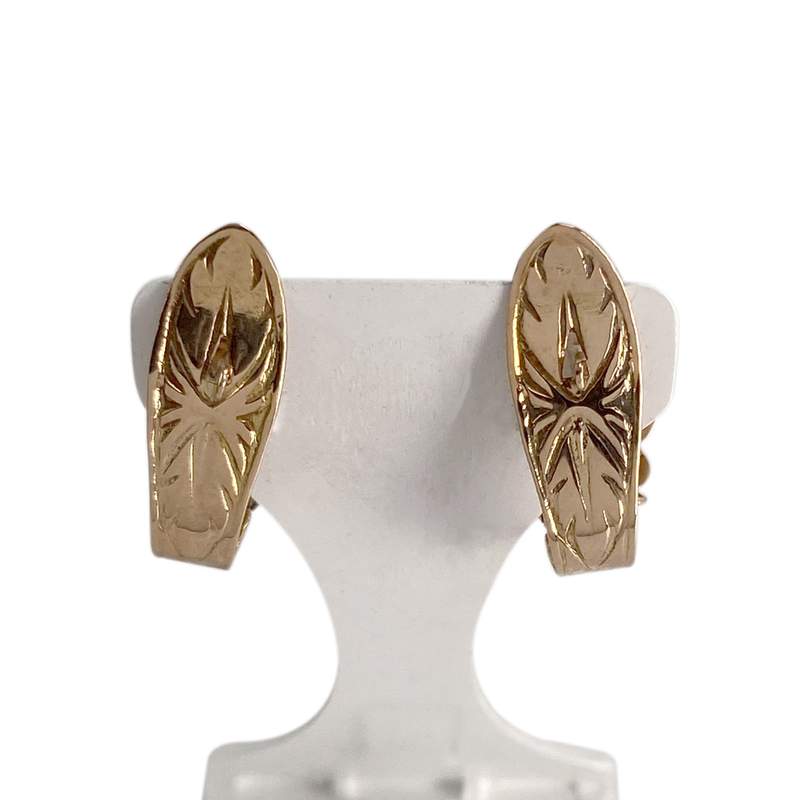 Boucles d'oreilles d'occasion or 750 jaune - vue 3