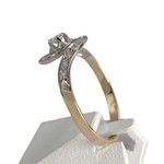 Bague d'occasion or 750 jaune diamants - vue 2
