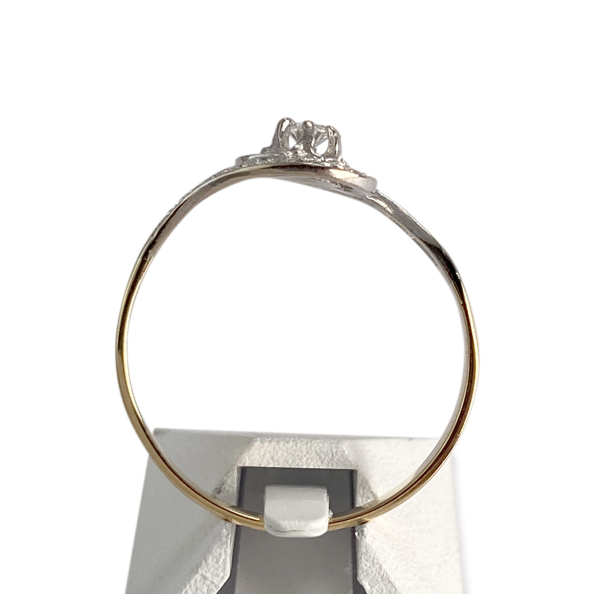 Bague d'occasion or 750 jaune diamants - vue 3