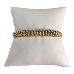 Bracelet d'occasion or 375 jaune maille américaine 17 cm - vue 1