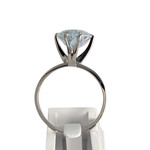 Bague d'occasion or 750 blanc aigue marine - vue 3
