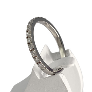 Bague d'occasion or 375 blanc diamants
