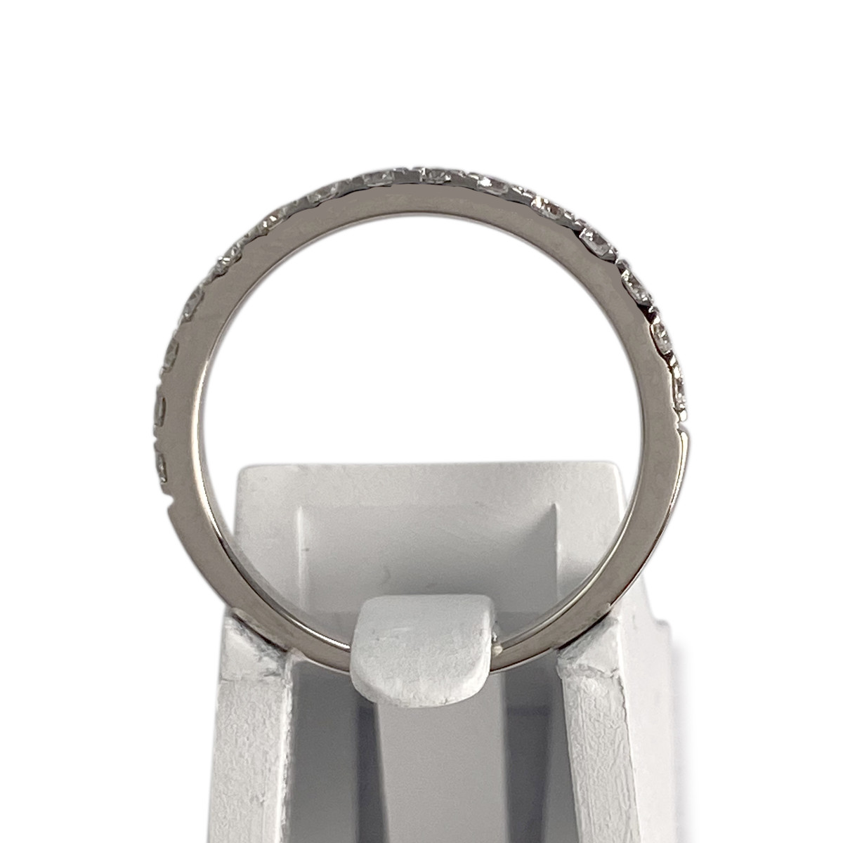 Bague d'occasion or 375 blanc diamants - vue 3