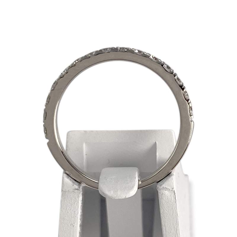 Bague d'occasion or 375 blanc diamants - vue 3
