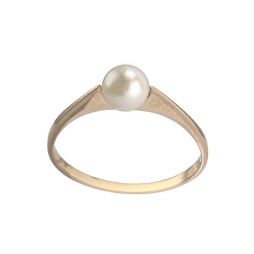 Bague d'occasion or 750 jaune perle de culture