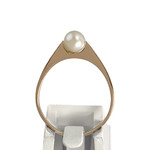 Bague d'occasion or 750 jaune perle de culture - vue 3