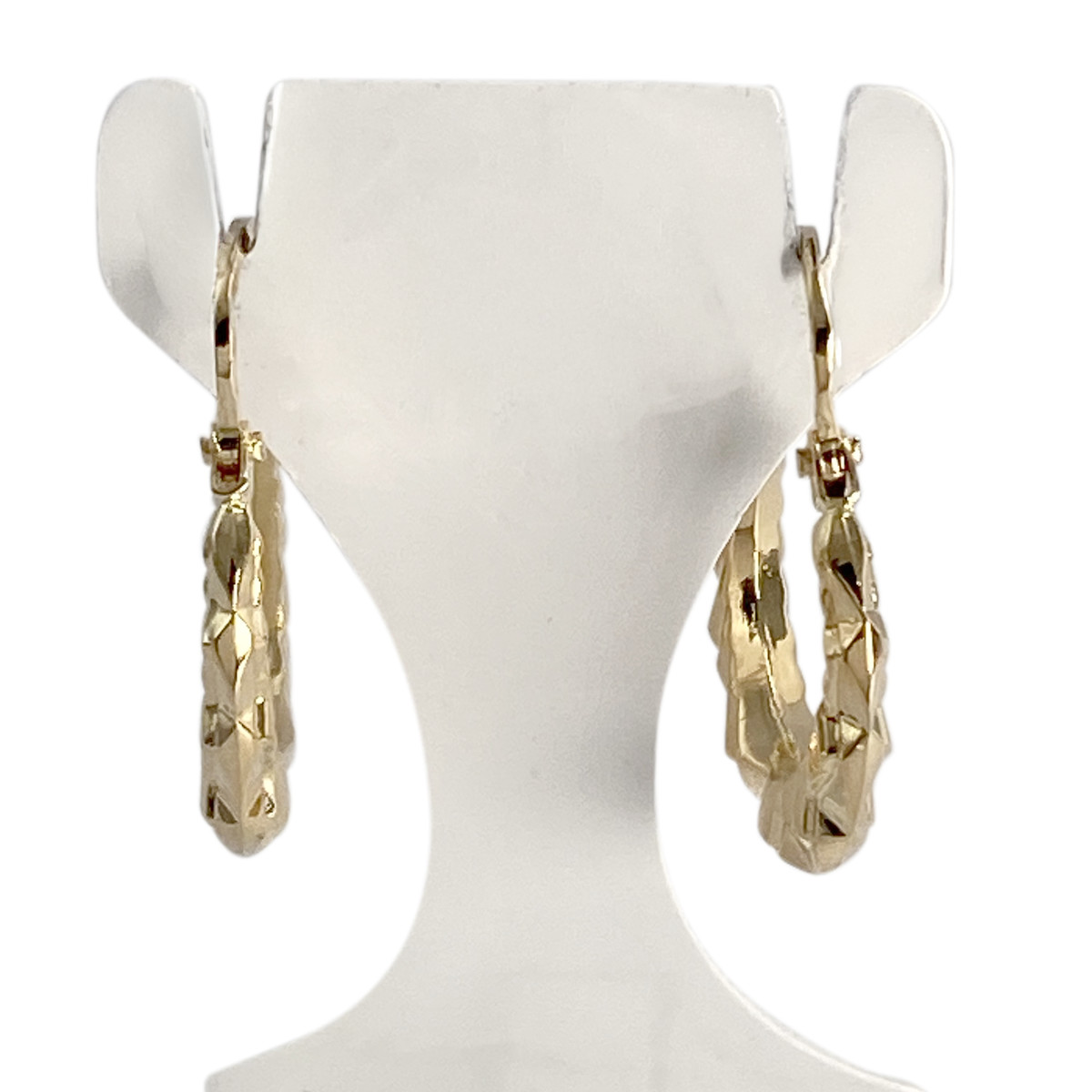 Boucles d'oreilles d'occasion or 750 jaune - vue 3