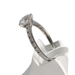 Bague d'occasion or 375 blanc zirconias - vue 2