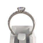 Bague d'occasion or 375 blanc zirconias - vue 3