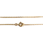 Collier d'occasion or 750 jaune coeur maille forcat zirconias - vue 3