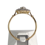 Bague d'occasion  or 750 2 tons diamants - vue 3