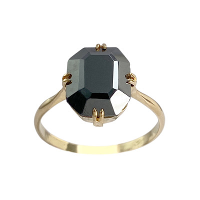 Bague d'occasion or 750 jaune hématite