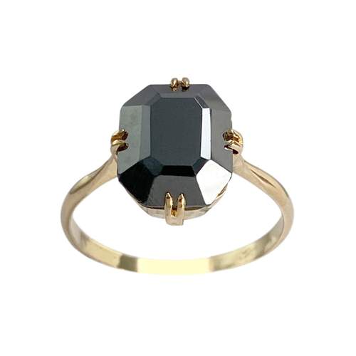 Bague d'occasion or 750 jaune hématite