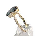 Bague d'occasion or 750 jaune hématite - vue 2