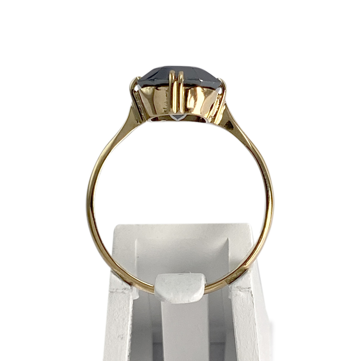 Bague d'occasion or 750 jaune hématite - vue 3