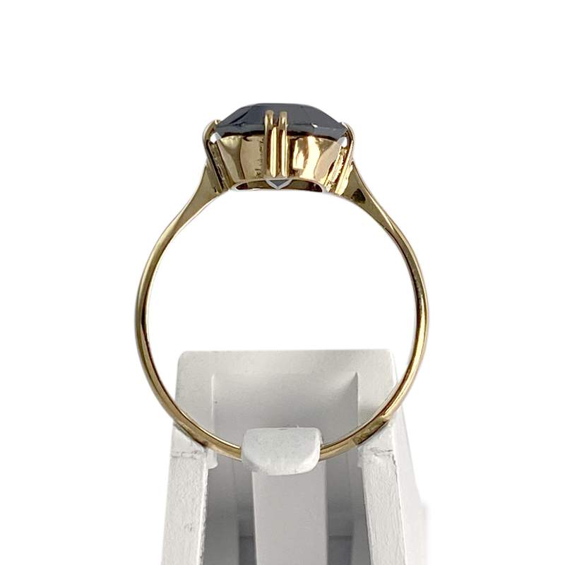 Bague d'occasion or 750 jaune hématite - vue 3