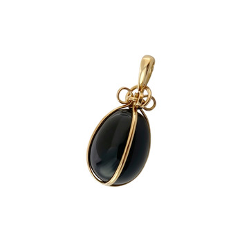 Pendentif d'occasion or 750 jaune onyx