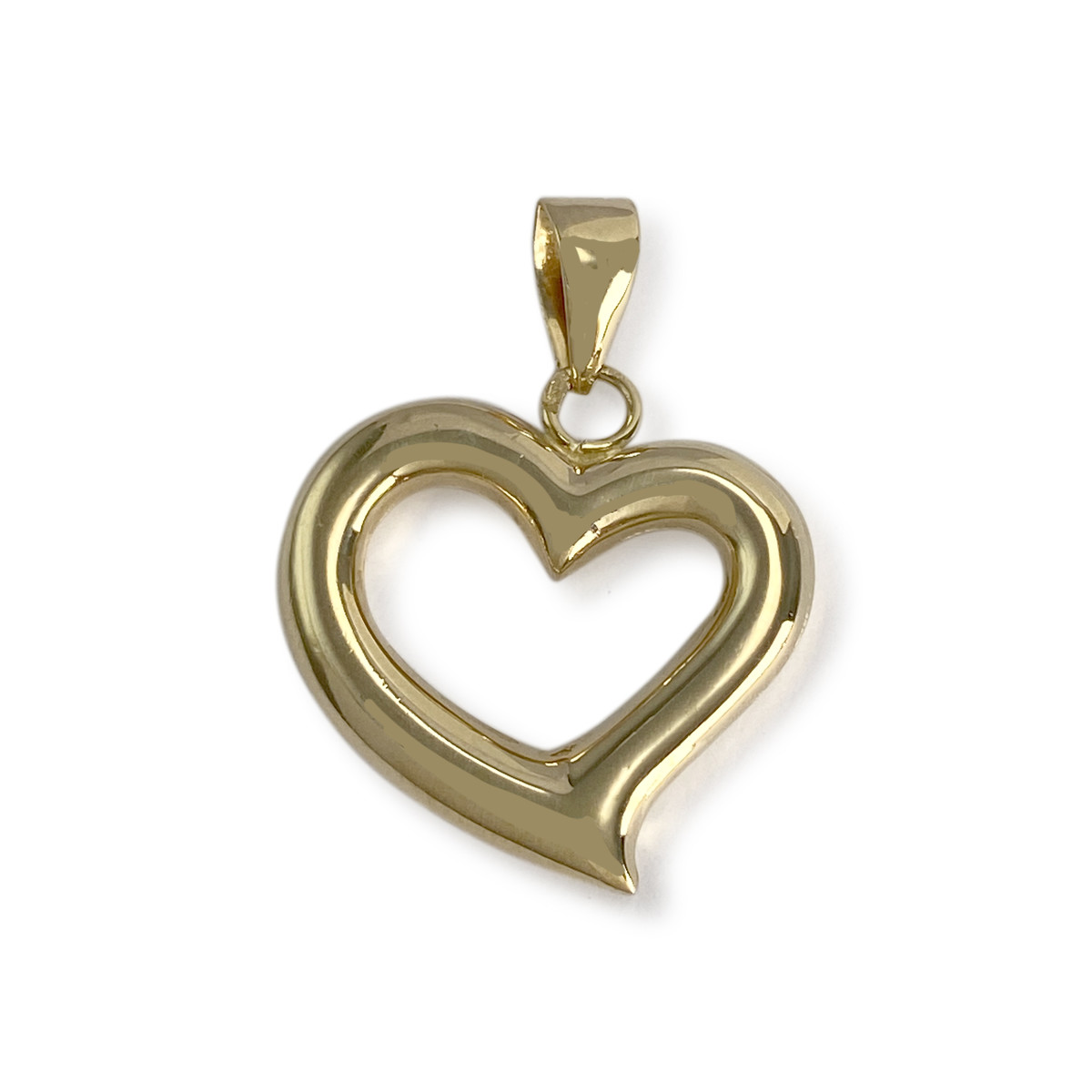 Pendentif d'occasion or 750 jaune coeur - vue 2