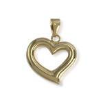 Pendentif d'occasion or 750 jaune coeur - vue 2