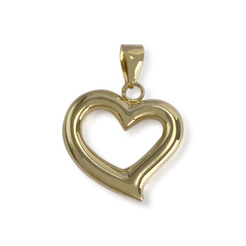 Pendentif d'occasion or 750 jaune coeur