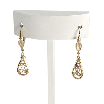 Second-hand earrings 750 yellow gold