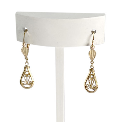 Boucles d'oreilles d'occasion or 750 jaune - vue 1