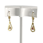 Boucles d'oreilles d'occasion or 585 jaune rubis - vue 3