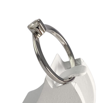 Solitaire d'occasion or 750 blanc diamant