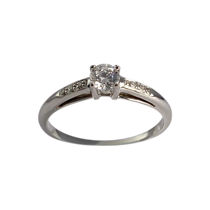 Bague MAUBOUSSIN d'occasion or 750 blanc diamants - vue 1