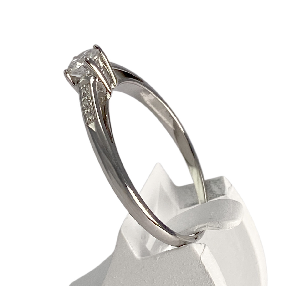 Bague MAUBOUSSIN d'occasion or 750 blanc diamants - vue 2