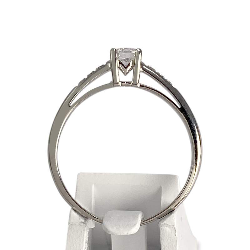 Bague MAUBOUSSIN d'occasion or 750 blanc diamants - vue 3