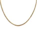 Collier d'occasion or 750 jaune maille torsadée 45cm - vue 1