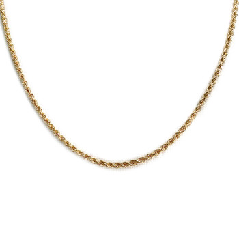 Collier d'occasion or 750 jaune maille torsadee