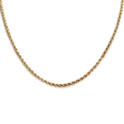 Collier d'occasion or 750 jaune maille torsadee