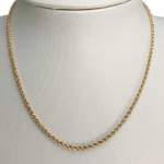 Collier d'occasion or 750 jaune maille torsadée 45cm - vue 2