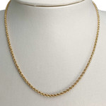 Collier d'occasion or 750 jaune maille torsadee - vue 2