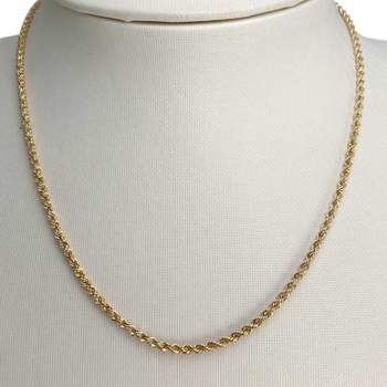 Collier d'occasion or 750 jaune maille torsadée 45cm