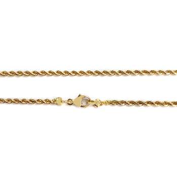 Collier d'occasion or 750 jaune maille torsadée 45cm