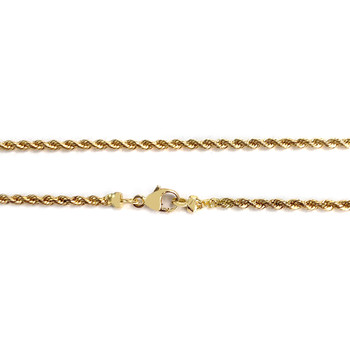 Collier d'occasion or 750 jaune maille torsadee