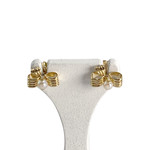 Boucles d'oreilles d'occasion or 750 jaune perles de culture - vue 1