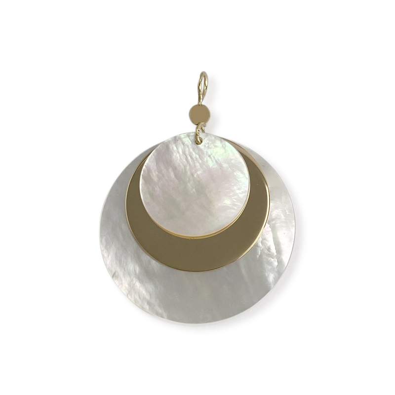 Pendentif d'occasion or 750 jaune nacres - vue 1