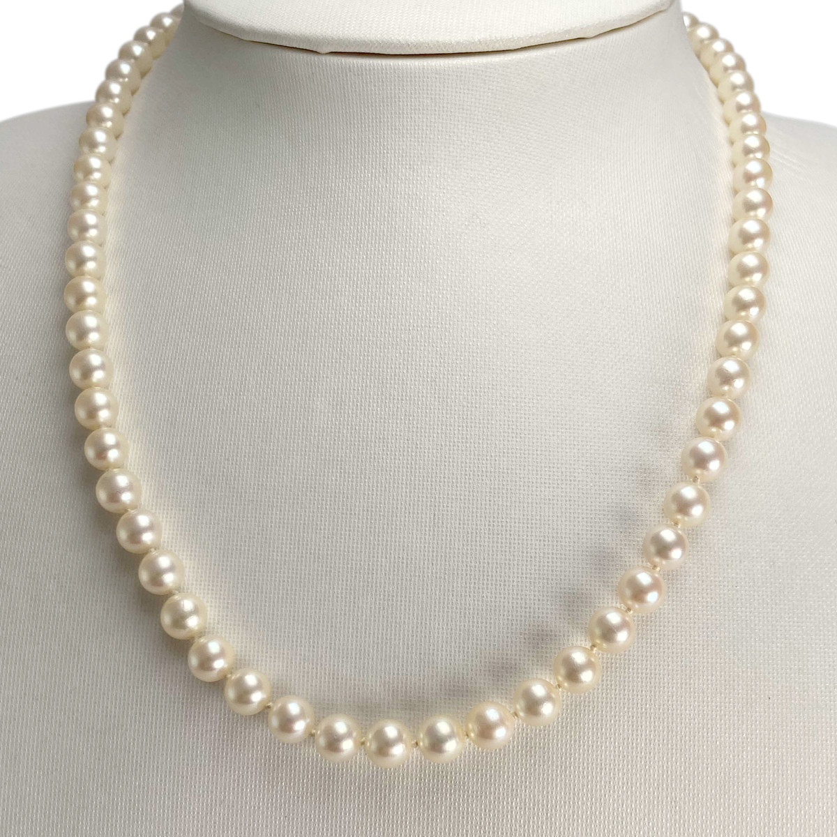Collier d'occasion or 750 jaune perle de culture - vue 2